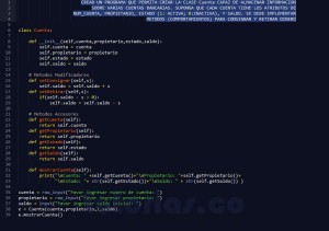 programacion en python: clase Cuenta