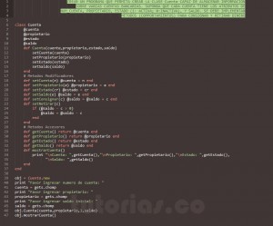 programacion en ruby: clase Cuenta