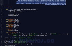 programacion en python: clase Empleado