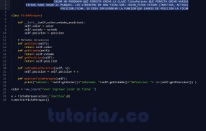programacion en python: clase FichaParques