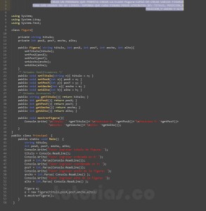 programacion en c#: clase Figura
