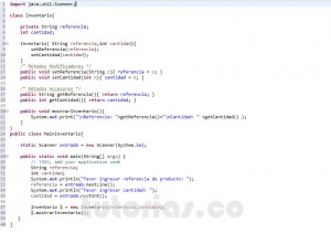 programacion en java: clase Inventario