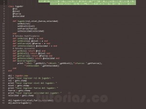 programacion en ruby: clase Jugador