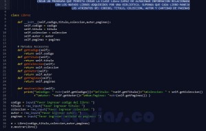 programacion en python: clase Libro
