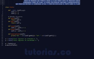 programacion en python: clase Punto