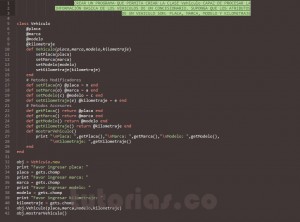 programacion en ruby: clase Vehiculo