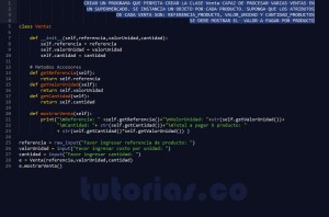 programacion en python: clase Venta