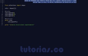 programacion en python: desencolar datos