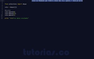programacion en python: encolar datos