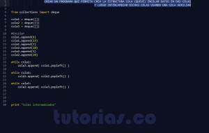 programacion en python: intercambiar colas