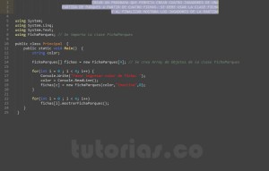 programacion en c#: aplicacion clase Ficha