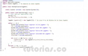 programacion en java: aplicacion Jugador
