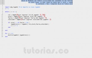 programacion en matLab: aplicacion Jugador