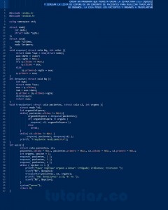 programacion en turbo C: aplicacion trasplante de organos