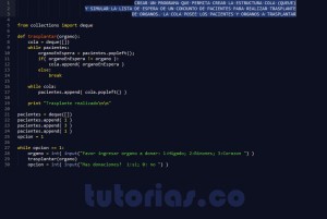 programacion en python: aplicacion trasplante de organo