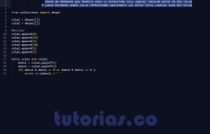 programacion en python: cabezas multiplos en cola