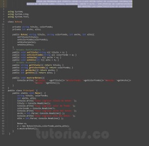 programacion en c#: clase Boton