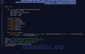 programacion en python: clase Boton