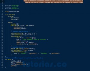programacion en c++: clase Casilla