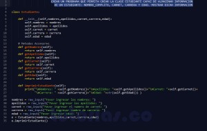 programacion en python: clase Estudiante
