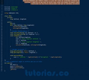 programacion en C++: clase GPS