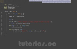 programacion en c#: cola de numeros multiplos