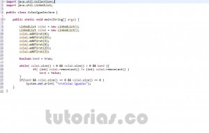 programacion en java: colas iguales