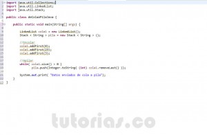 programacion en java: pasar datos de cola a pila