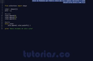 programacion en python: pasar datos de cola a pila