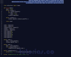 programacion en python: diferencia de colas