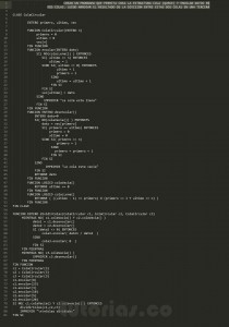 programacion en pseudocodigo: division de colas