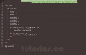 programacion en ruby: dos colas alternadas en una