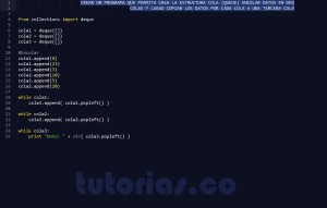 programacion en python: dos colas en una