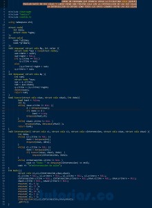 programacion en c++: interseccion de colas