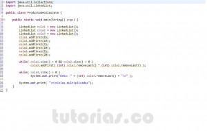 programacion en java: producto de colas