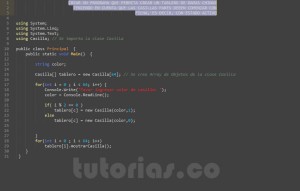 programacion en c#: aplicacion clase Casilla