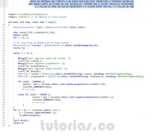 programacion en Objective C: aplicacion clase Cuenta