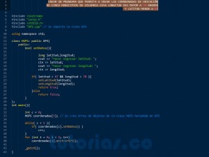 programacion en C++: aplicacion clase GPS