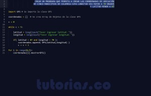 programacion en python: aplicacion clase GPS