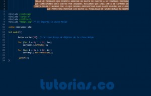 programacion en C++: aplicacion clase Naipe