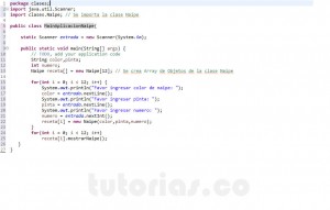 programacion en java: aplicacion clase Naipe