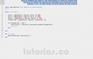 programacion en matLab: aplicacion clase vehiculo
