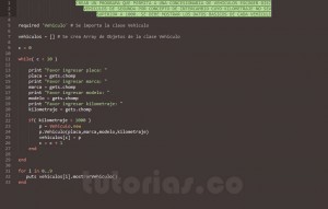 programacion en ruby: aplicacion clase vehiculo