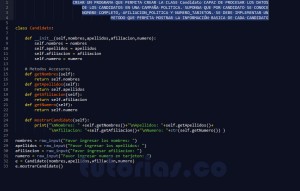programacion en python: clase Candidato