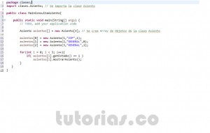 programacion en java: clase consulta Asiento