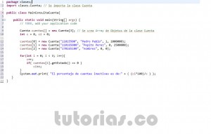 programacion en java: clase consulta Cuenta