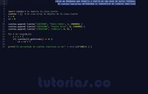 programacion en python: clase consulta Cuenta