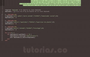 programacion en ruby: clase consulta Empleado