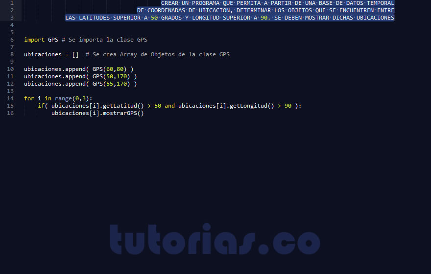 POO + python  (clase consulta GPS)