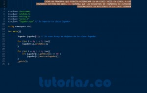 programacion en C++: clase consulta Jugador